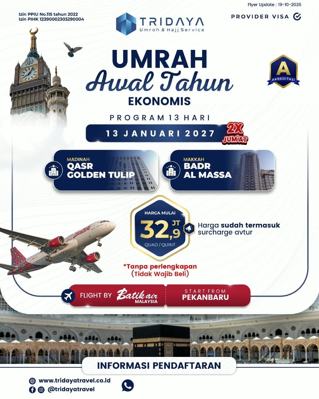 Poster Umroh Awal Tahun Ekonomis