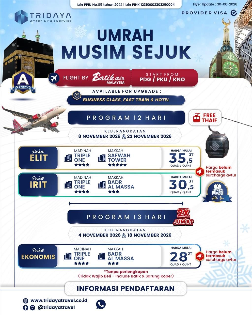 Umrah Musim Sejuk