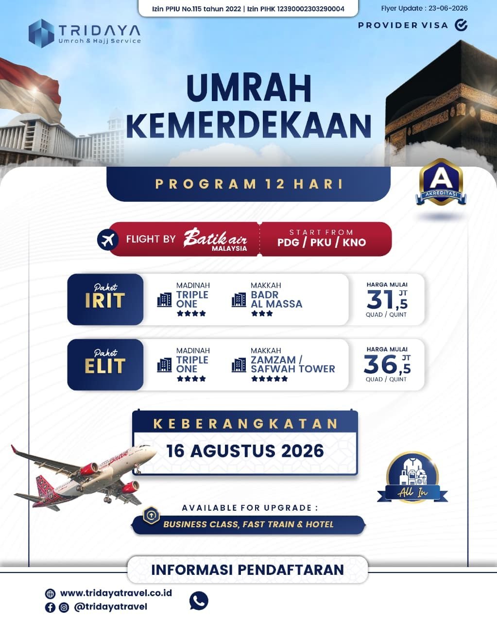 Poster Umrah Kemerdekaan